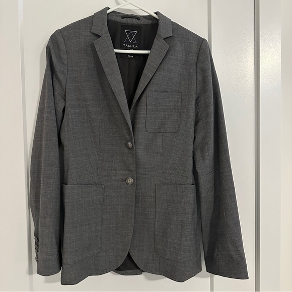 Aritzia Jackets & Blazers - Aritzia Talula Charcoal Wool Blend Blazer Size 4 Women’s